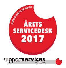 Årets servicedesk 2017 logotyp